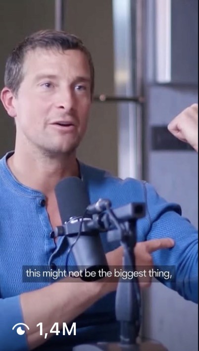 Bear Grylls content - 1.4M views